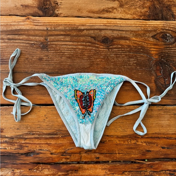 Sequins Butterfly Bathing Suit Bottom - Picture 3 of 6